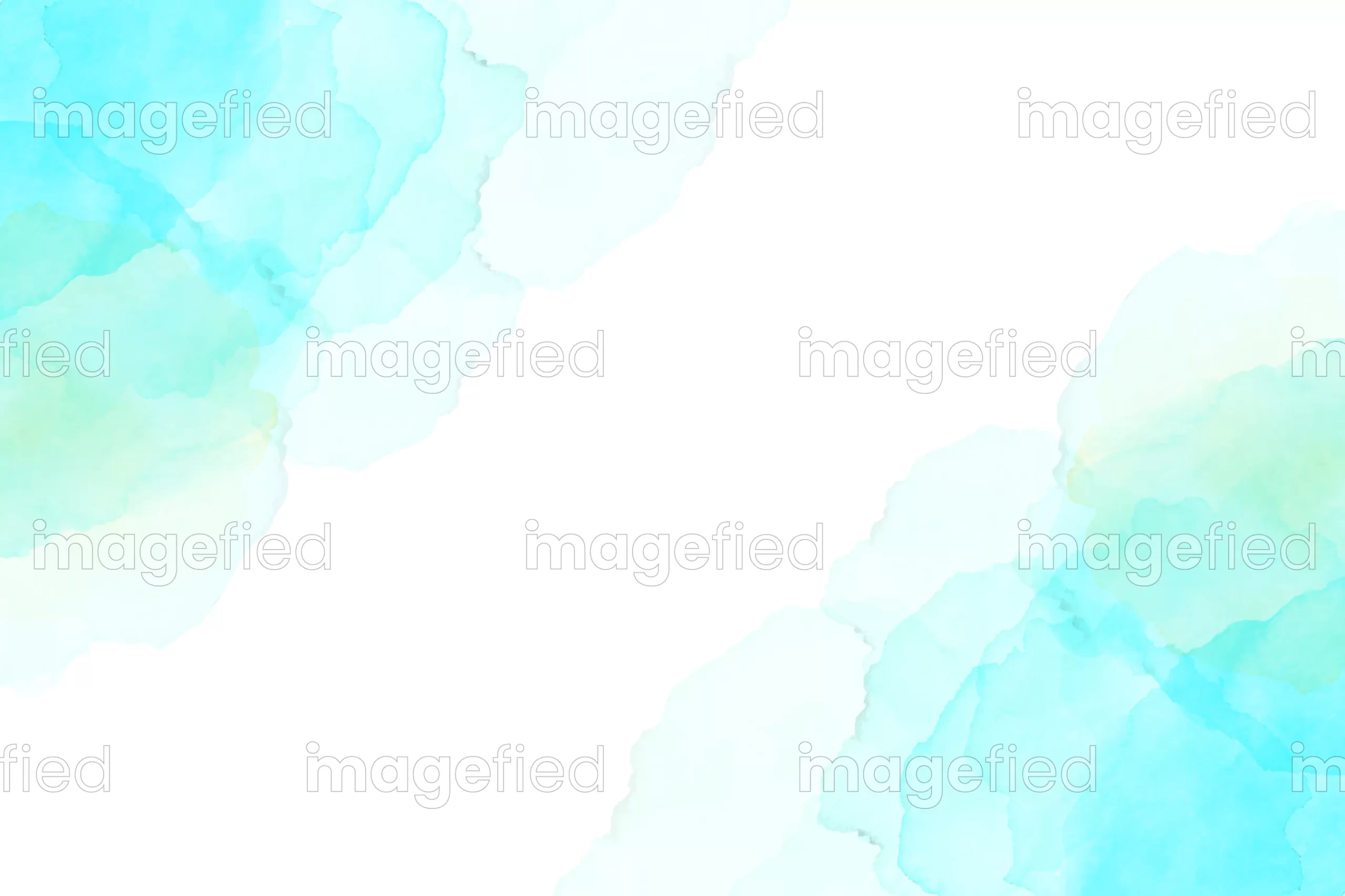 Beautiful electric tron blue watercolor frame border vector, elegant light color brushstroke textured corners