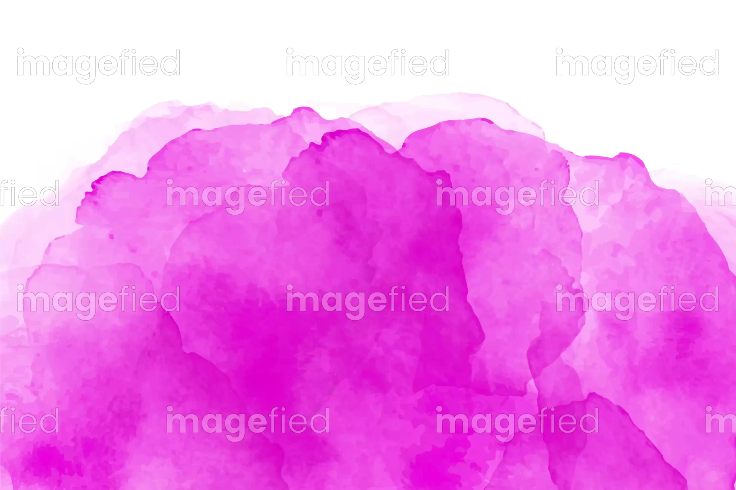 Magenta watercolor smoke clouds abstract vector illustration