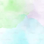 Polychrome watercolor art purple blizzard blue pixie green, stock premium vector painting, multicolored splashes design