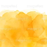 Royalty free orange and bright gold sunglow watercolor, bright warm colorful background image, smog and clouds water paint splashes patterns