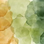Watercolor background of dust olive green and orange yellow , abstract water paint template for web design, marketing, product gallery, banner, tiles, fabrics