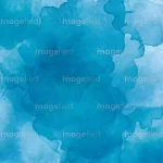 Cerulean blue splashes watercolor background, hand-drawn abstract brushstrokes vector illustration, ink stain pattern on white paper