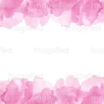 Creative pastel persian pink watercolor decorative borders, beautiful painting artwork illustration, abstract frame design stock vector