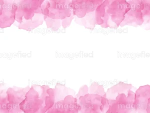 Creative pastel persian pink watercolor decorative borders, beautiful painting artwork illustration, abstract frame design stock vector