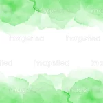 Fresh green watercolor borders stock vector illustration, paintbrush stroke texture graphics design, clouds illusion artwork, decorative colorful elements