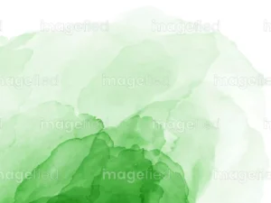 Hand drawn pistachio green splashing watercolor illustration, dark to light, minimal light ink stain stock background, creative abstract clouds artwork