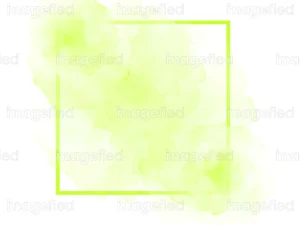 Light yellow green watercolor rectangle, abstract background painting vector, beautiful stock decorative illustration image