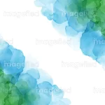 Watercolor background of aqua pastel green and macaw fountain blue, beautiful corners copy space design, best for frames, marketing, banners