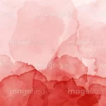 Watercolor background of orangy red stock vector illustration, colorful abstract brush paint, textured strokes separated on white paper