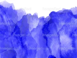 Zaffree royal blue watercolor background vector artwork, colorful stock illustration on white paper, brush stains texture patterns
