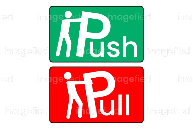 Push pull signs