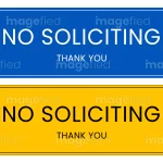no soliciting sign digital downloadable file stickers labels printable files