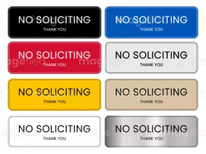 no soliciting sign digital downloadable file stickers labels printable files in 8 different backgrounds by imagefied