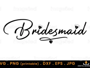 Bridesmaid svg