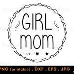 girl mom svg