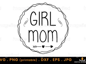 girl mom svg