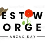 ANZAC Day sign, icon, vector illustration