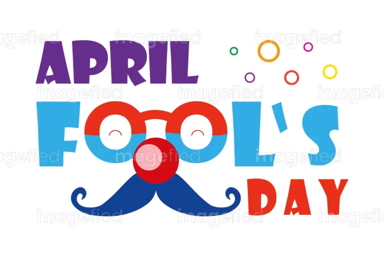 April Fools Day. Joker, Sign, Clown, Character, Stock Vector Illustration.