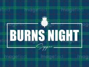 Burns Night Sign, sticker
