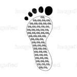 Carbon Footprint sign vector illustration