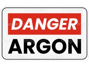 Danger Argon Sign, sticker
