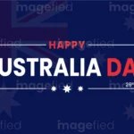 Happy Australia Day sign vector illustration