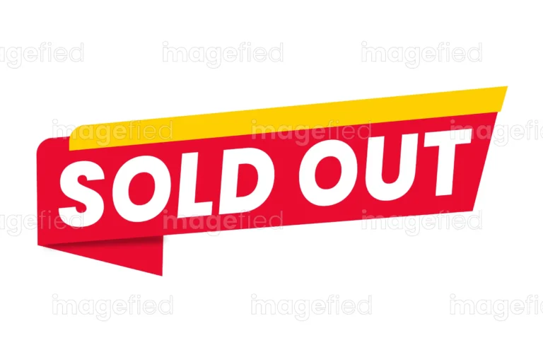Sold Out Sign, Sticker, Poster, Vector Stock Illustration