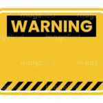 Blank Warning Sign