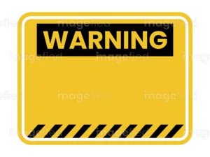 Blank Warning Sign