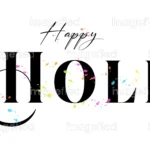 Happy Holi Calligraphy