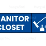 Janitor Closet Sign