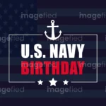 US Navy Birthday Sign