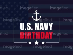 US Navy Birthday Sign