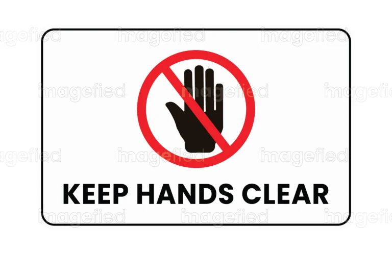 keep hands clear