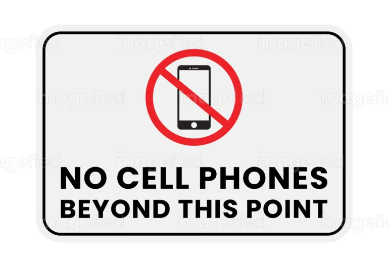 No Cell Phones Beyond This Point