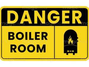 boiler room sign