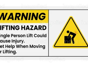 Lifting Hazard Sign