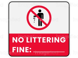 No Littering Sign