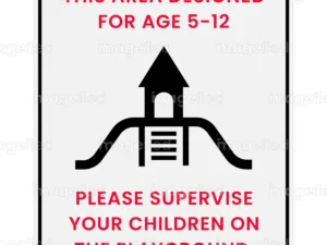 Playground Safety Sign Age 5-12