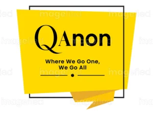 QAnon sign vector illustration