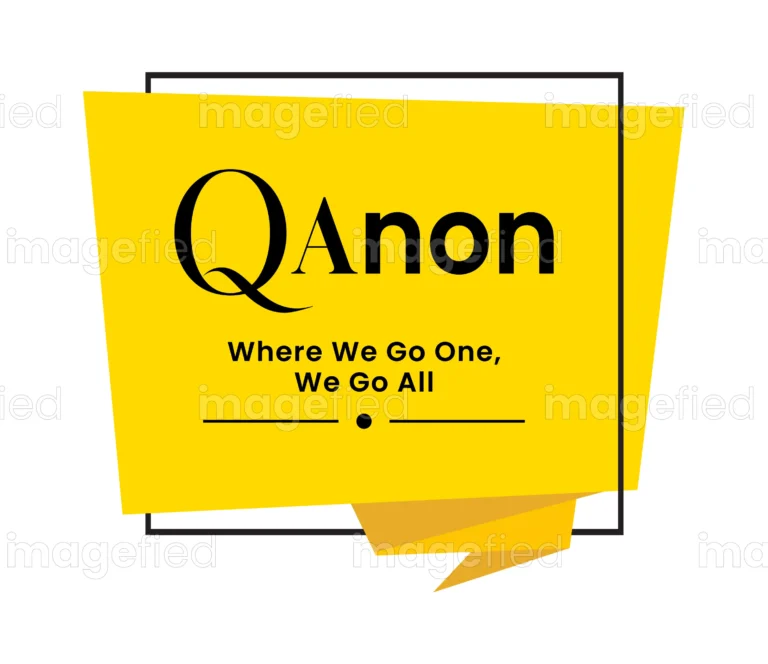 QAnon sign vector illustration