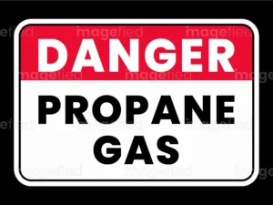 Danger Propane Gas Sign