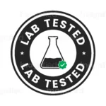 Lab Tested sign