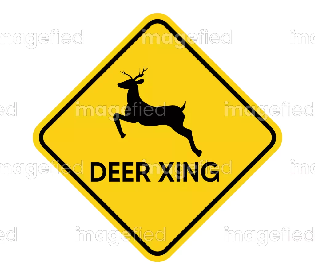 Printable Deer Crossing Sign