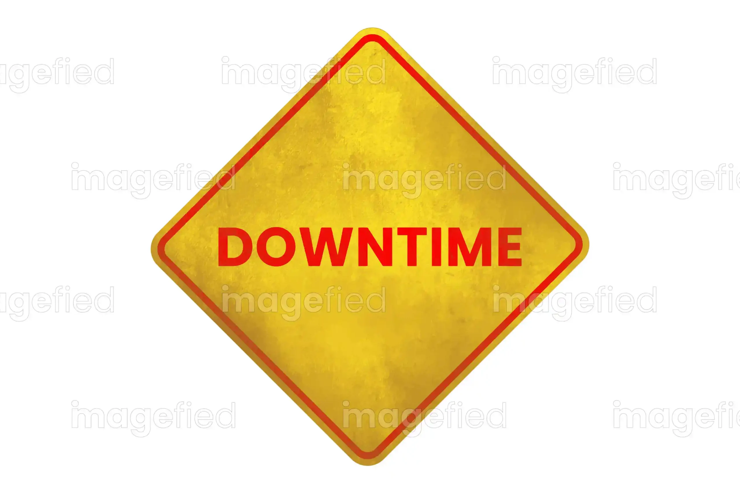 Downtime Sign, Sticker, Rustic Design, Vector Illustration - Imagefied